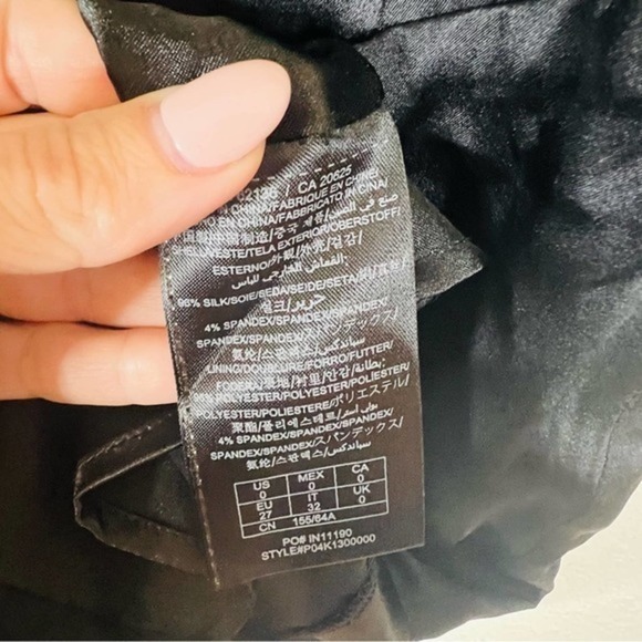 Guess by Marciano black satin silk corset mini dress 0 - Picture 8 of 8